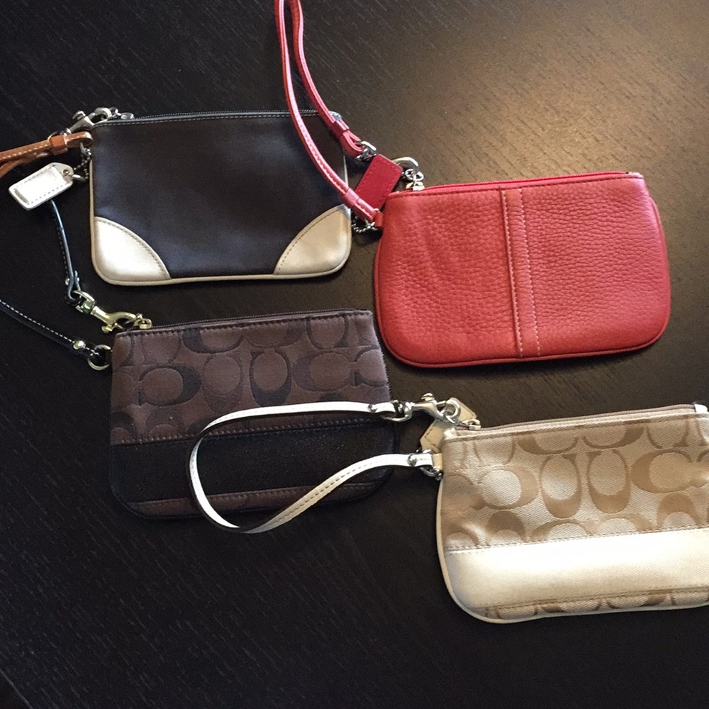 4 Coach Wristlets